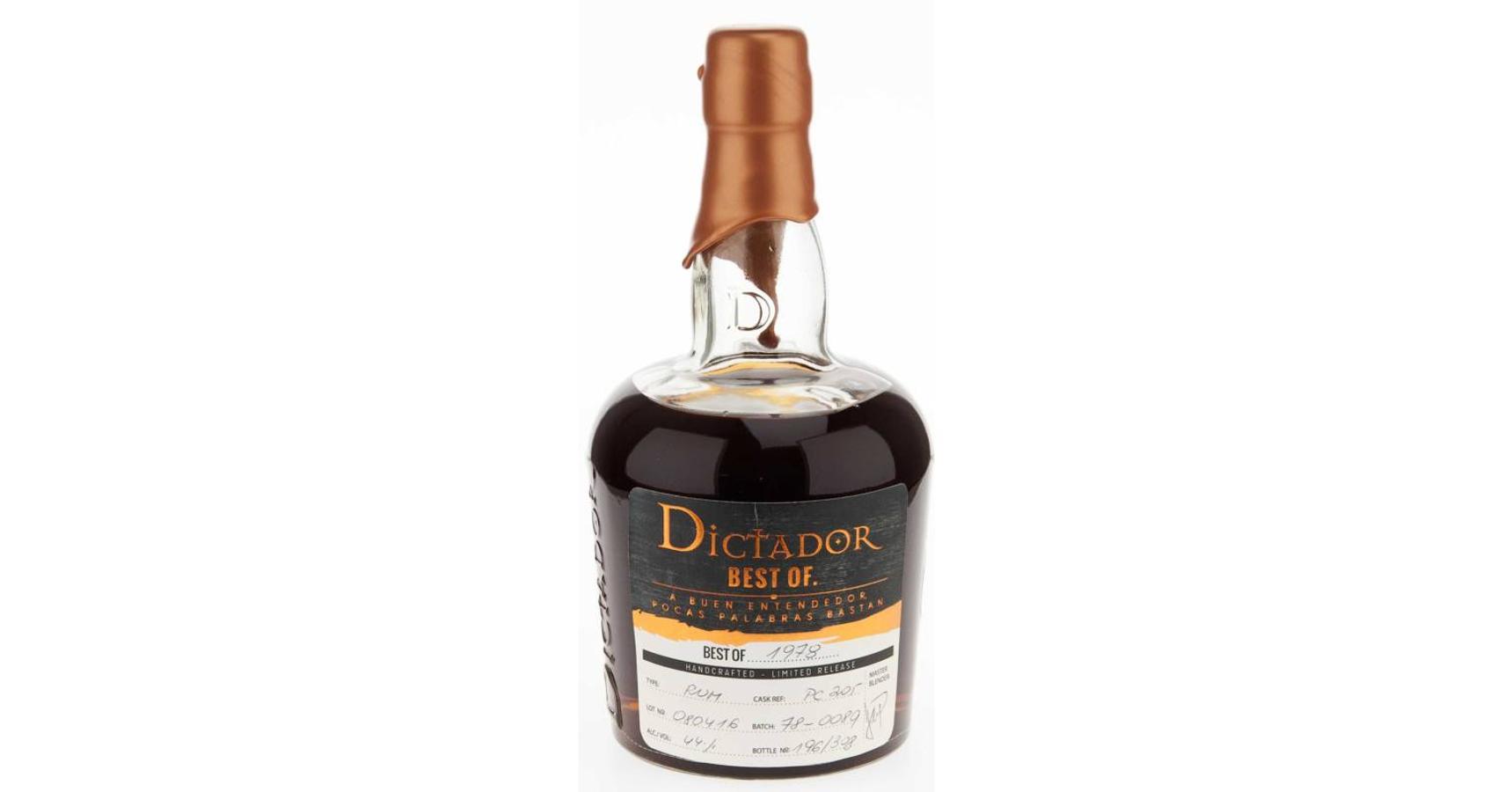 Dictador The Best of rum 1978 0,7L 44% - Rumshop