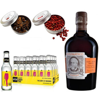 Diplomatico Mantuano Rum & 24 Artisan Classic Tonik 2 db Ajándék Koktél Fűszerrel