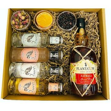Plantation Xaymaca Rum Szett Tonik válogatással Koktélfűszerekkel