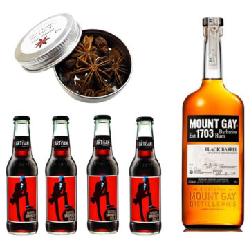 Mount Gay Rum &amp; Cola Szett Ajándék Csillagánizzsal