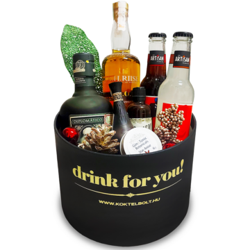 Drink For You feliratos Rum válogatás csomag fekete díszdobozban