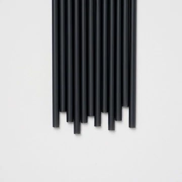 Bio PLA FEKETE szívószál 8 mm 23 cm 300db/cs