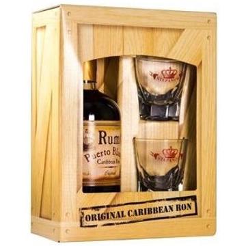 Puerto Blanco Original Rum 0,5L 37,5% pdd + 2 pohár