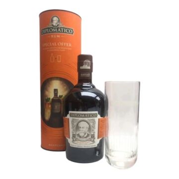 Diplomatico Mantuano rum 0,7L 40% + 1 db HighBall pohár dd.