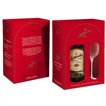 Matusalem Gran Reserva Solera 15 éves sötét rum dd. + pohár 0,7L 40%
