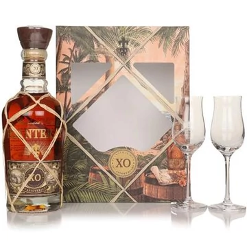 Planteray XO 20th Anniversary rum 2 tulipán pohárral 0,7L 40%