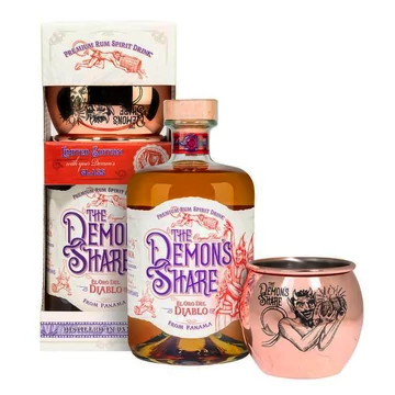 The Demons Share 3 éves rum 0,7L 40% dd. + fém pohár