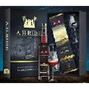 A.H. Riise Royal Danish Navy Rum 0,7 40% pdd. + 2 pohár