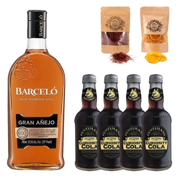 Barcelo Gran Anejo Rum &amp; Cola szett ginfűszerekkel