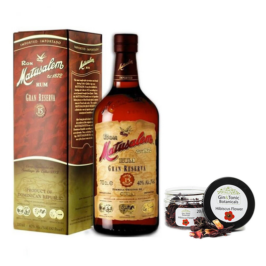 Matusalem Gran Reserva Solera 15 rum dd. 0,7L 40% + ajándék hibiszkusz kis tégelyben