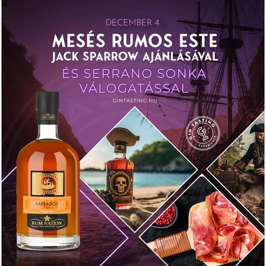 Mesés rumos este Jack Sparrow ajánlásával és Serrano sonka válogatással december 4.