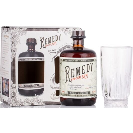 Remedy Spiced Rum 0,7L 41,5% pdd. + pohár