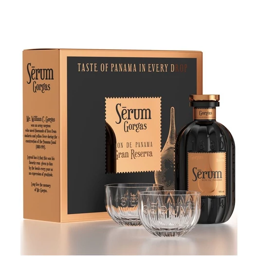 Serum - Gorgas 0,7L 40% dd + 2 pohár