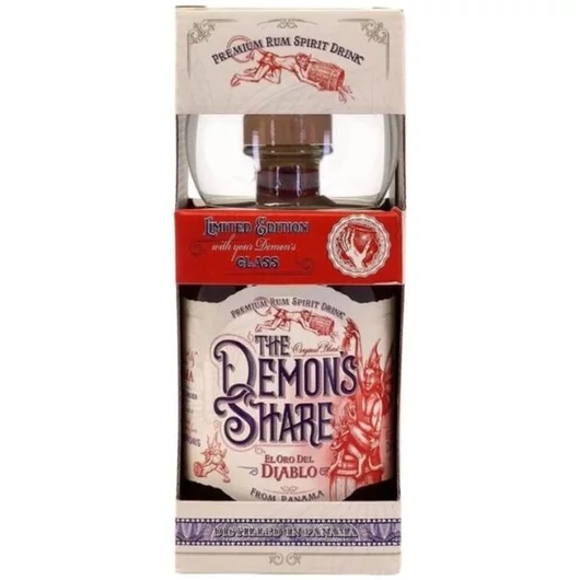 The Demons Share 3 éves rum 0,7L 40% dd. + Üvegpohár