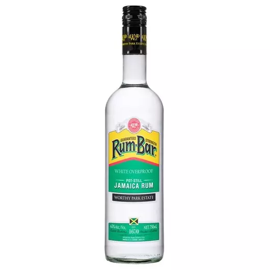 Worthy Park Rum-Bar Overproof Fehér Rum 0,7L 63%