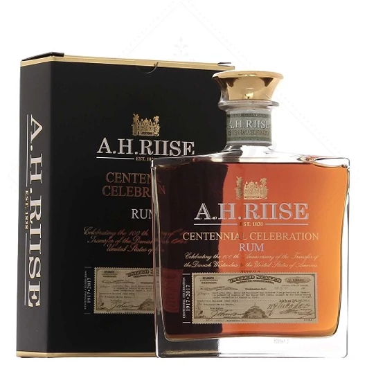 A.H. Riise Centennial Celebration Rum 45% pdd. 0,7
