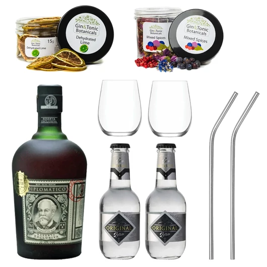 Diplomatico Reserva koktélszett ajándék poharakkal