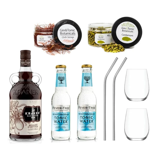 Kraken Roast koktélszett ajándék poharakkal