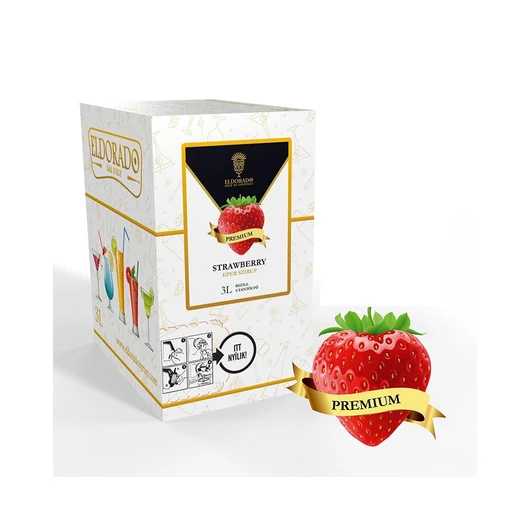 Bag in Box Eldorado prémium eper szirup 3 liter