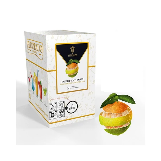 Bag in Box Eldorado sweet and sour szirup 3 liter