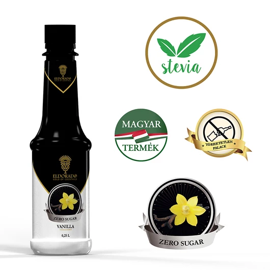 Vanília szirup zero cukor 0,25
